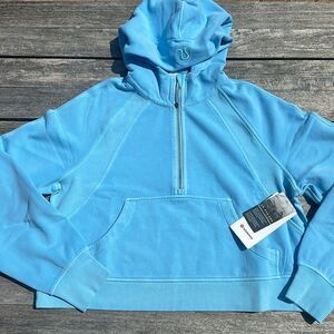 Lululemon Scuba Oversized Half-Zip Hoodie Mineral Dye Editor Blue M/L